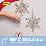 Command Wire Toggle Medium Hook Pack of 6 with 8 Adhesive Strips Transparent view 5