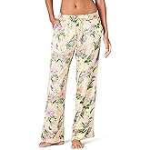 Amazon Essentials Women's Regular-Fit Full-Length Satin Pajama Pants