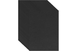 PATIKIL Sanded Pastel Art Papers, 20Pcs 8.3x11.4" Colored Pastel Papers for Pastels, Crayons, Pencils and Charcoal, Black