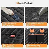 JOEJOY Dog Car Seat Cover Hammock Back Seat with Mesh Window Side Protection view 6