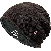 Lvaiz Mens Winter Beanie Hat Warm Fleece Lined Skull Cap for Men Reversible Women Windproof Watch Hat Knit Warm Unisex Beanie