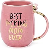Hendson Mom Gifts for Women - Best Mom Ever - Funny Moms Birthday Gift Ideas, Pregnancy Congratulations Gifts for First Time Moms and New Mother To Be - Coffee Cup, 13oz Pink Amethyst Series