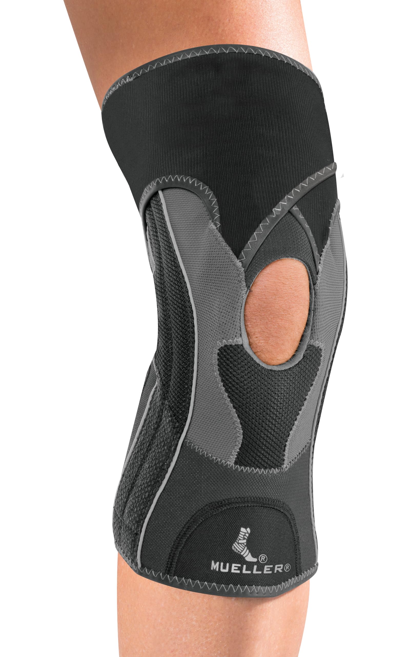 Mueller HG 80 Premium, padded knee support for sport, support for ligament injuries, large