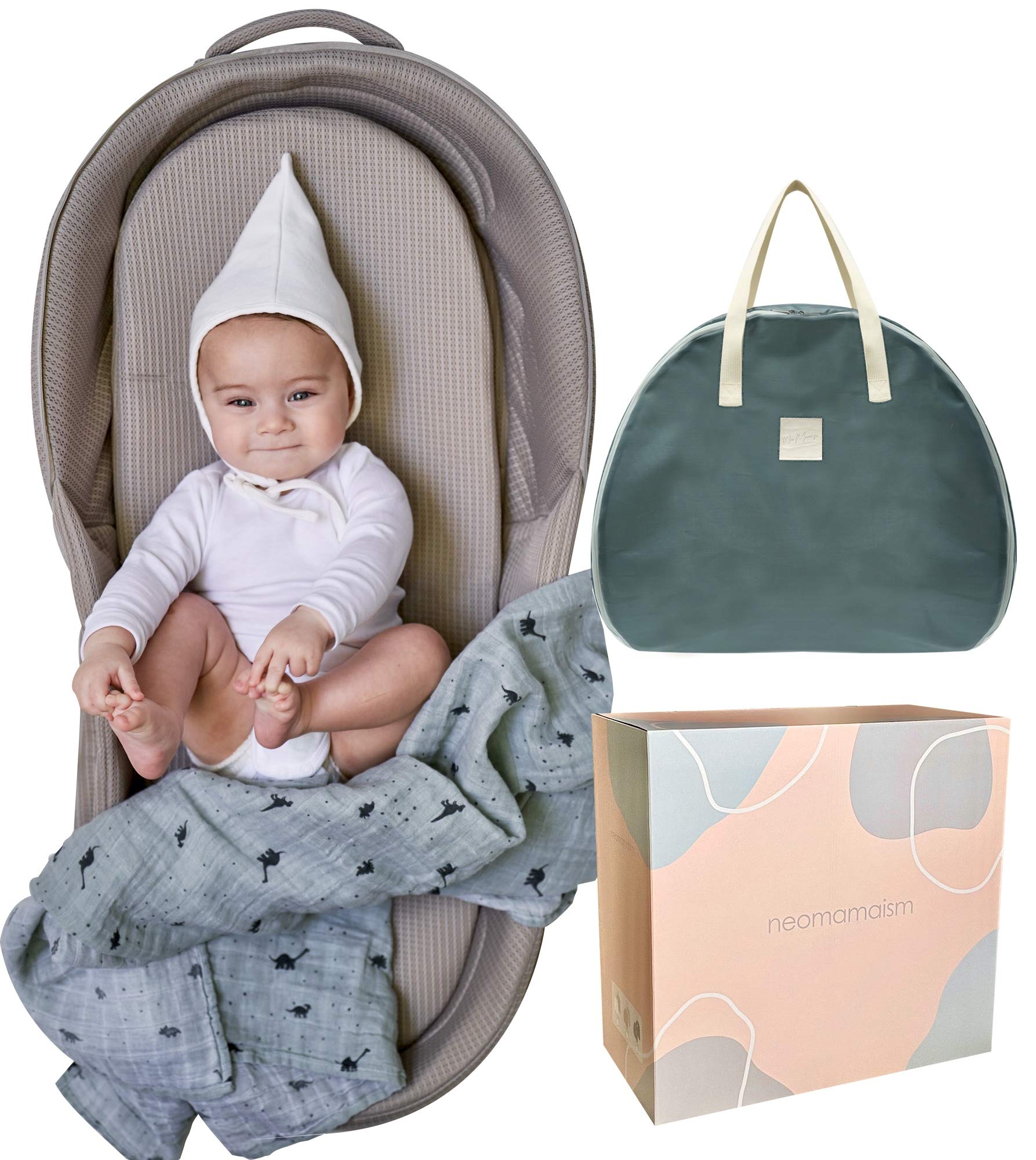 ＼キッズデザイン賞受賞／【LDK ベストバイ選出】 ネオママイズム ベッドインベッド ベビーベッド 添い寝 新生児 傾斜調整可 洗濯機OK (グレー)商品画像