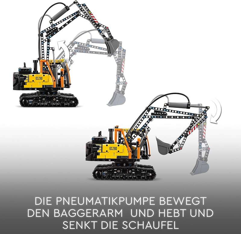 Technic Volvo FMX LKW mit EC230 Electric Raupenbagger 42175