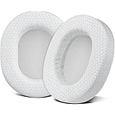 SOULWIT Replacement Earpads for SteelSeries Arctis 1/3/5/Arctis 7/7+/7P/7P+/7X/7X+/9/9X/Pro/Prime(Do Not Fit Any Arctis Nova) Headset, Ear Pads Cushions with High-Density Foam - White