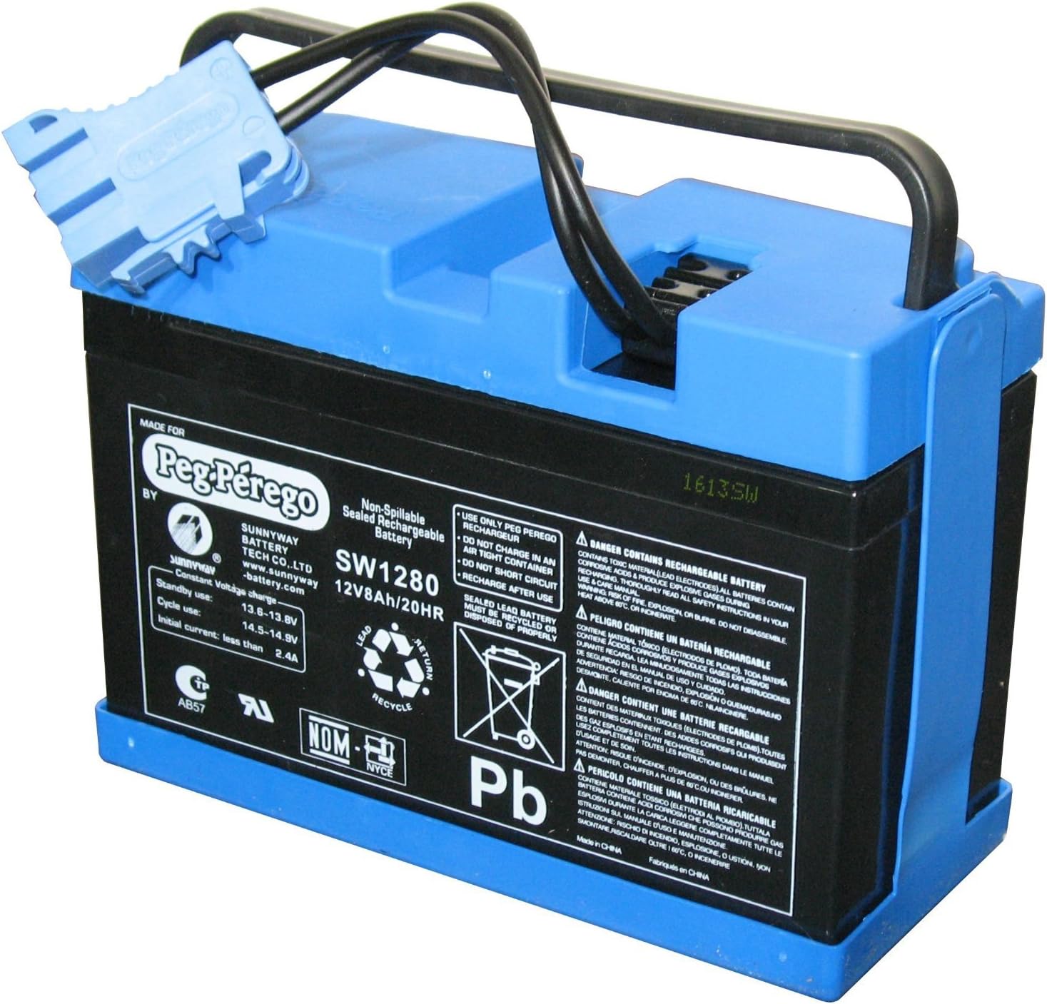 Peg Perego – Batería de 12 V 12 V, 8 Ah