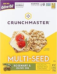Crunchmaster, Crackers Multiseed Rosemary And Olive Oil, 3.54 Ounce