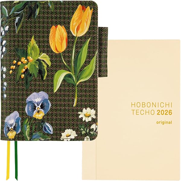 Hobonichi Techo A6 Planner Hoes - Yuichi Inoue Hana (Flower) Originele Maat, Alleen Hoes