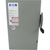 Eaton DG322UGB Safety Switch,240VAC,3PST,60 Amps AC