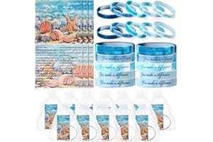 Sasylvia 50 Sets Starfish Story Gifts Starfish Bracelet Wristbands Teacher Appreciation Gifts You Make a Difference Inspirati