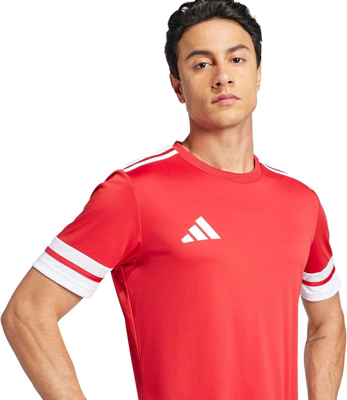 Homme Squadra25 Jersey Short Sleeve Shirt, Team Power Red 2 / White, M — photo 5 sur 6