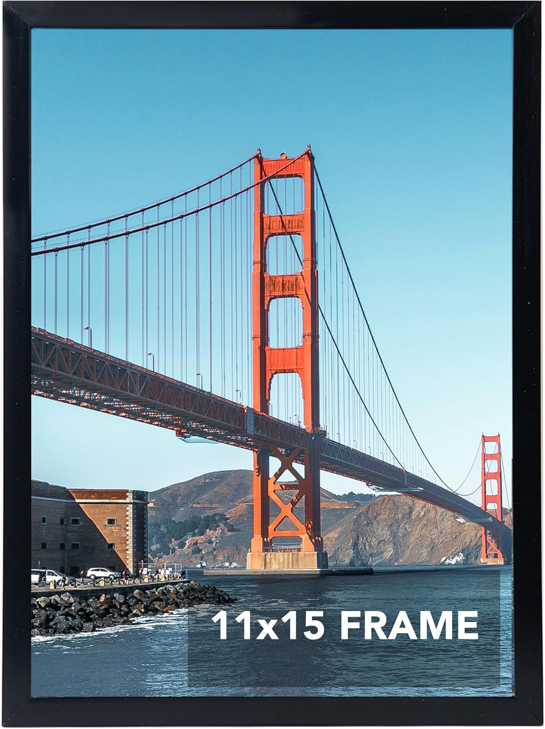 Photo Albums, Frames & Accessories - OMISHE 11x15 Picture Frame Black for Wall Hanging, 11 x 15 Frame Wall Mounting Horizontally or Vertically, 11 by 15 Wall Gallery Photo Frame, Black