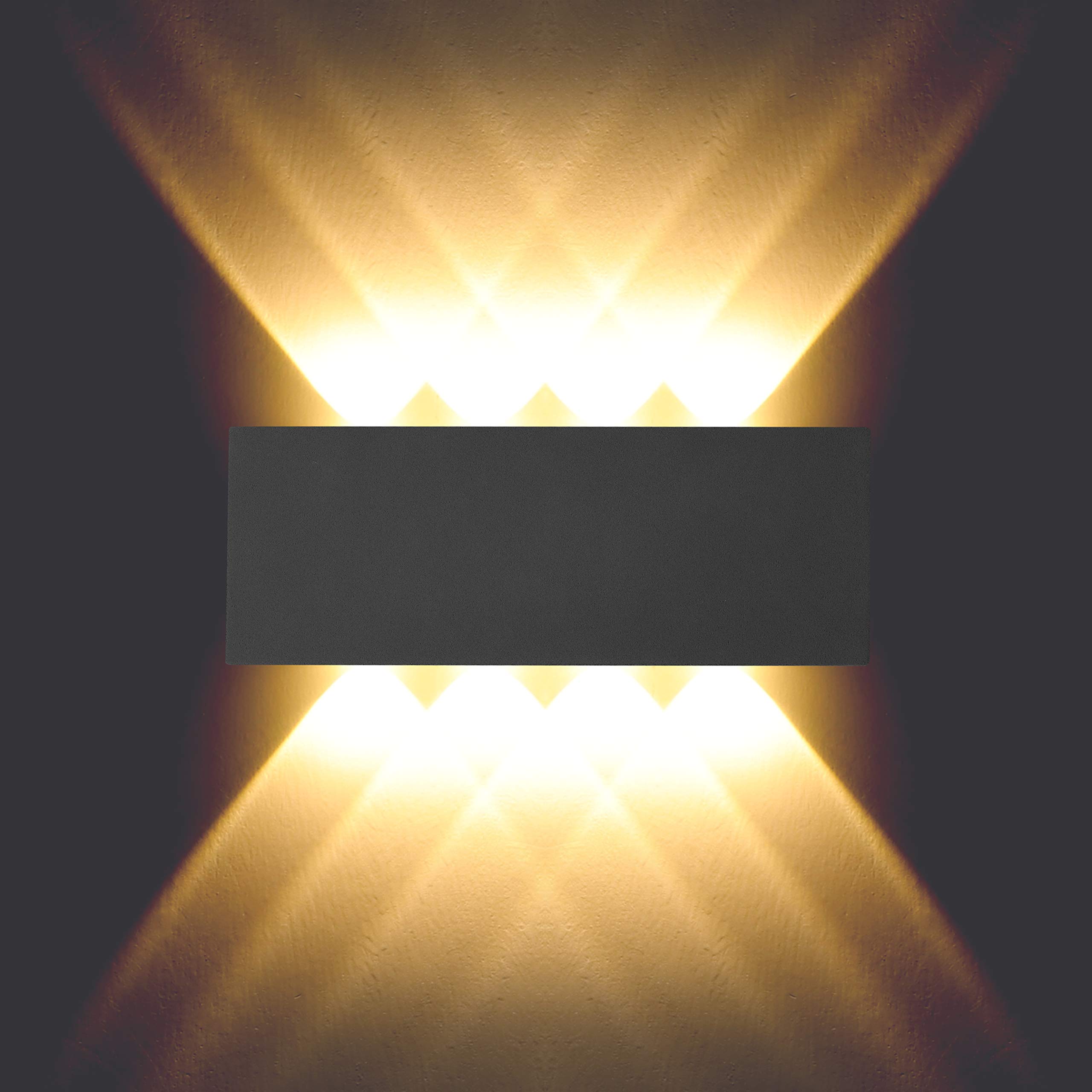 BELLALICHT Wall Lamp Indoor Modern 8W Wall Wash Lighting up and Down Warm White Wall Sconces Lights for Bedroom Living Room Stairs Corridor