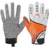 AIGEVTURE Mens Football Gloves Adult Wide Receiver Sticky Gloves