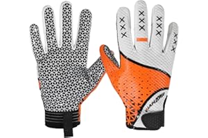AIGEVTURE Mens Football Gloves Adult Wide Receiver Sticky Gloves