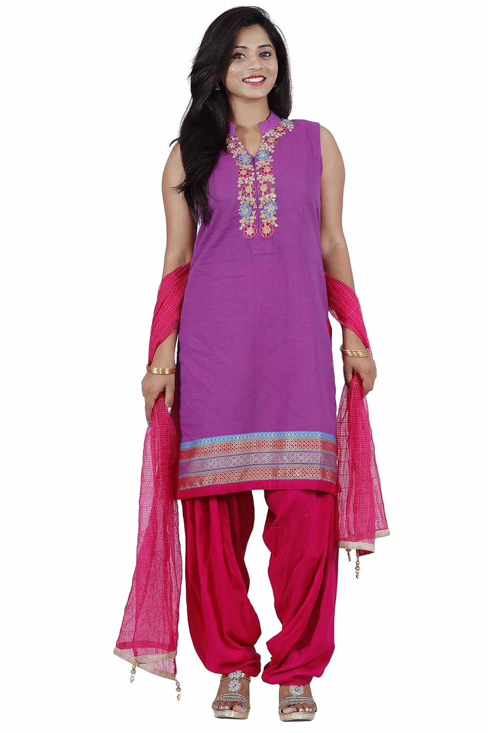 manmandir women's straight salwar suit