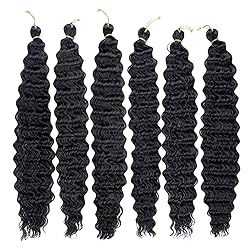 BATISI Water Wave Crochet Hair 6 Packs Curly