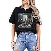Custom Funny Horror Movie Thanksgiving Shirt | Spooky Dinner Scene Graphic Tee for Halloween Fans | Unisex Adult T-Shirt Multicolor