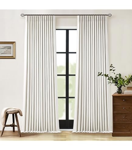 Amazon.com: TWOPAGES Chocolate 52x120 Pinch Pleated Curtains for
