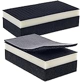 Dura-Gold Pro Series Rectangle 5" x 2-3/4" Dual Density 2 Sided EVA Sanding Block, Hook & Loop Backing, 2 Pack - PSA Sandpaper Conversion Adapter Pad - Automotive Paint Prep Sand Woodworking Furniture