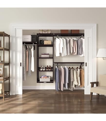 WHAT WE WANT SOLIDWOOD SHELF オプション品収納袋付 Amazon.com: John Louis Home Solid Wood Walk-In Closet Organizer