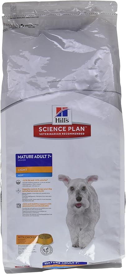 hills mature light dog food