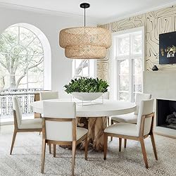 Teru Ji Kaikang 23.62" Bamboo Pendant Light,4-Light