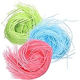 Sweetzo - Edible Easter Grass, Assorted Fruit Flavored Dessert Toppers, Basket Stuffer Treat, 1 Ounce (Pack of 3)