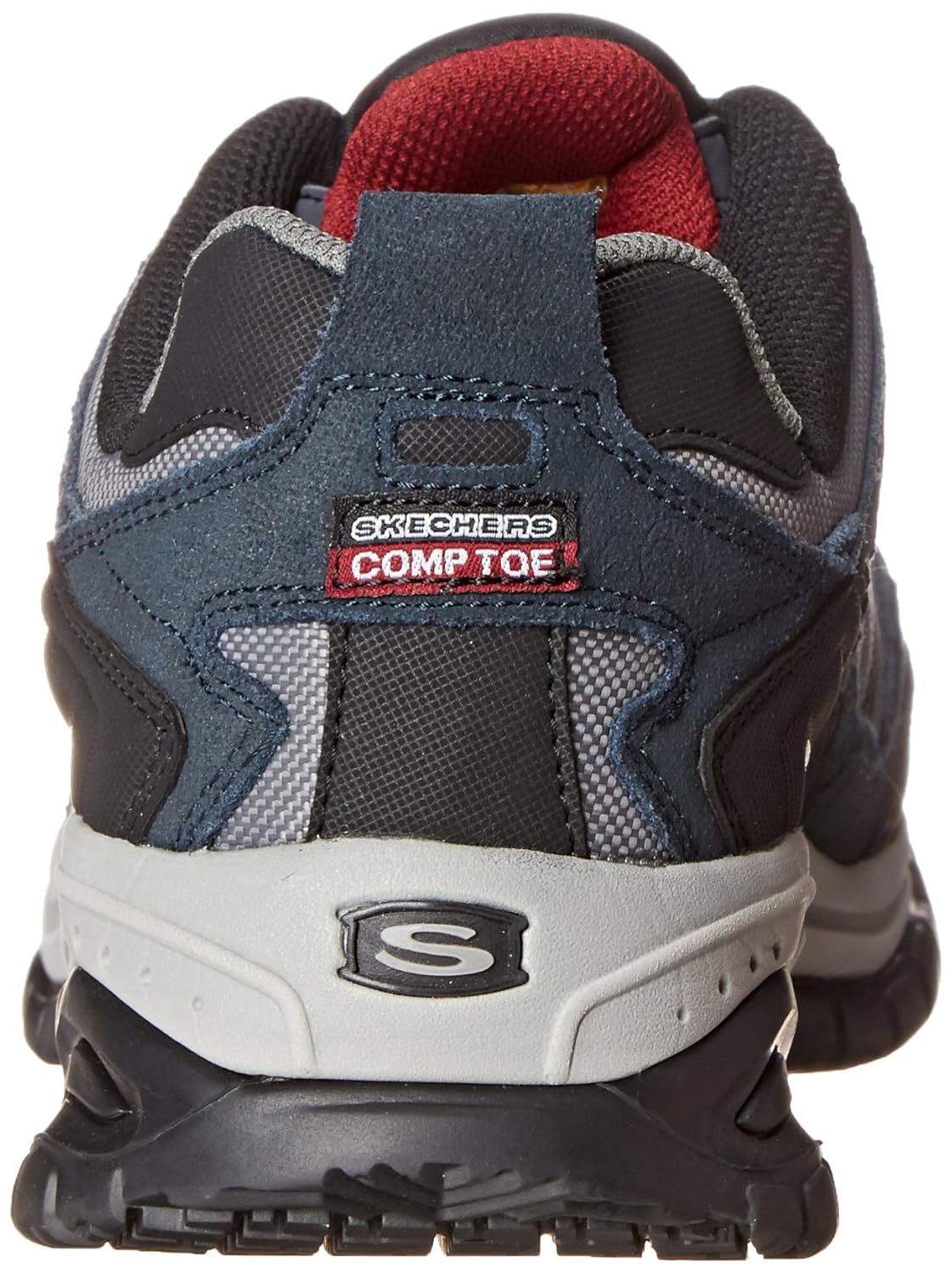 Amazon.com | Skechers Mens Work Relaxed Fit Soft Stride Grinnel Comp, Navy/Gray - 13 E US | Walking