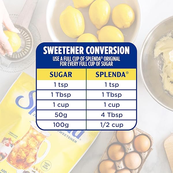 SPLENDA ZERO CALORIE SWEETENER, GRANULATED SUGAR SUBSTITUTE, RESEALABLE TWIN PACK BAGS, 25.22 OUNCE (EACH POUCH: 12.61 OZ)