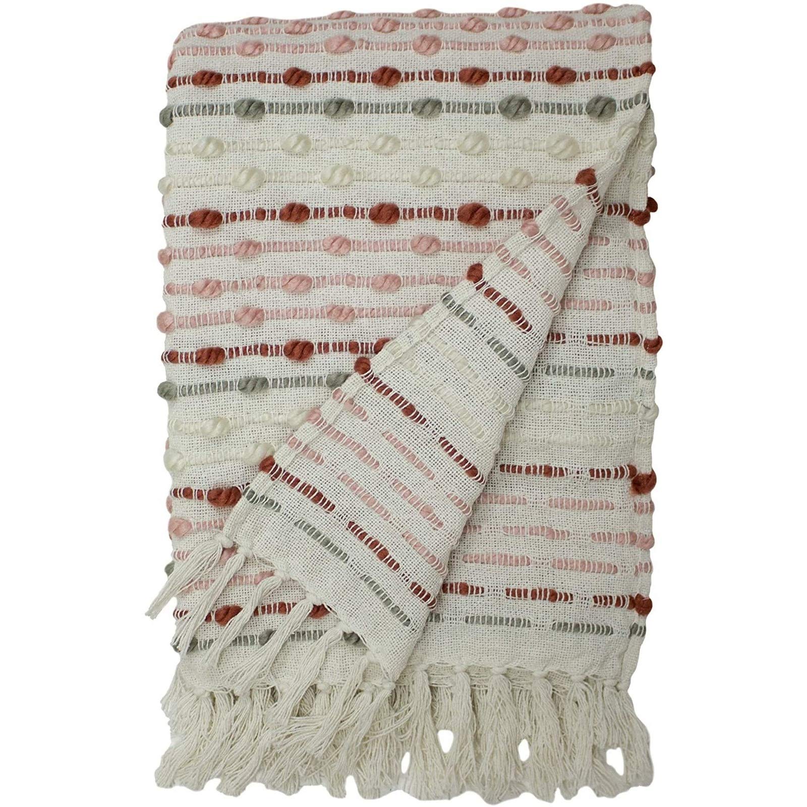 furn. Dhadit Throw, Blush, 130 x 180cm