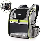Pecute Borsa Espandibile Pet, Zaino Pieghevole Portatile per Cuccioli e Gatti, C