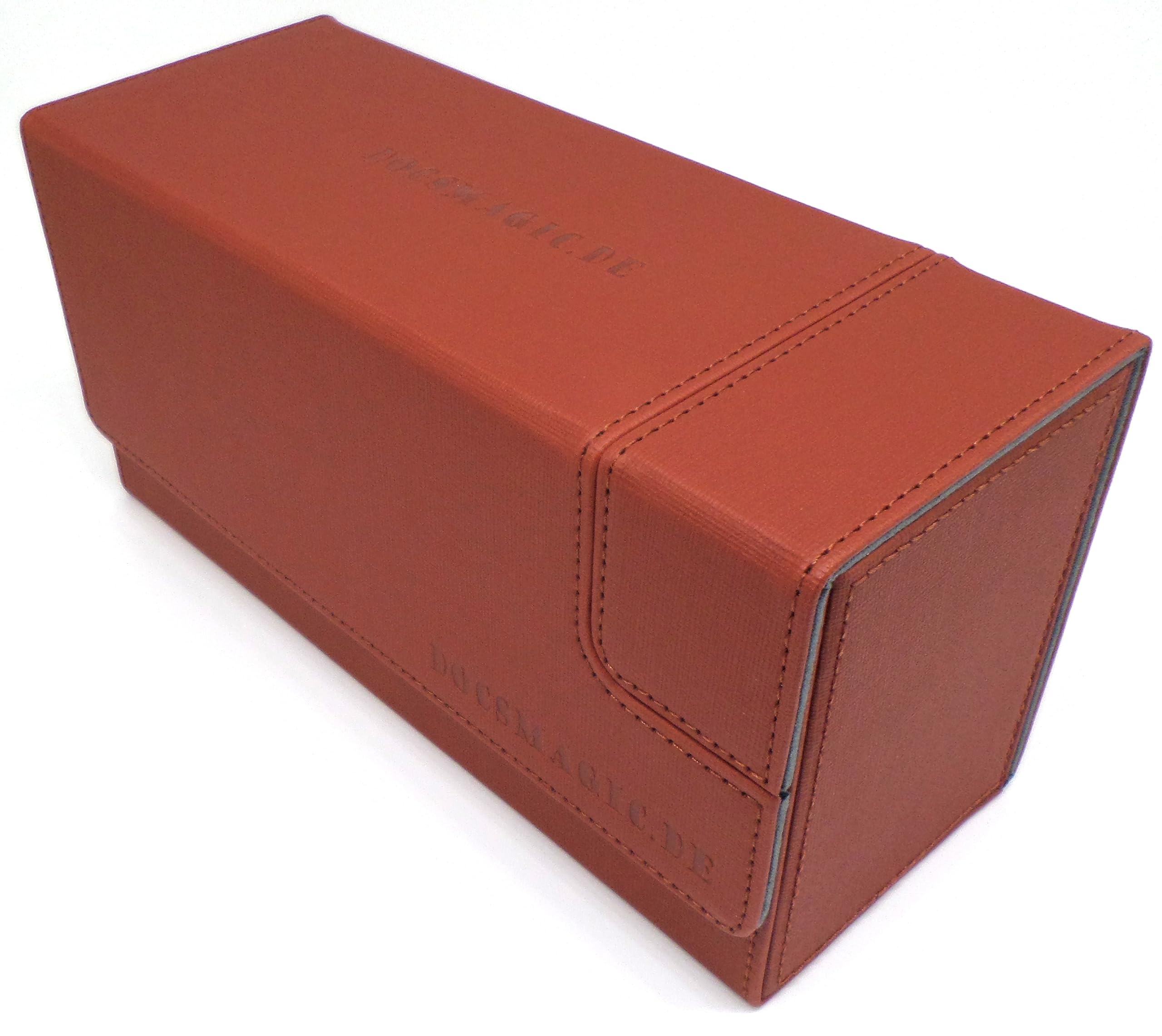 docsmagic.de Premium Magnetic Tray Long Box Copper Small - Card Deck Storage