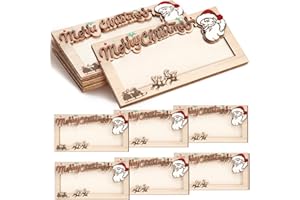 ReliThick 6 Pcs Christmas Money Holders for Cash Gift Wood Card Holder Bulk Christmas Xmas Gift Box for Cash Money Cards
