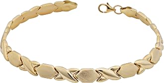 Kooljewelry 14k Yellow Gold Hugs and 