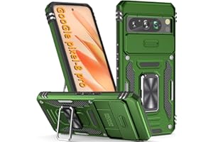 SEFING Case for Pixel 8 Pro Phone Case Google Pixel 8 Pro Case with Kickstand Ring Holder, with Camera Cover, with Magnetic Car Mount Function, for Google Pixel 8 Pro (Olive Green)