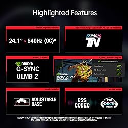 ASUS ROG Swift Pro PG248QP NVIDIA G-SYNC esports