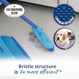 Spontex Catch & Clean Indoor Rubber Broom Dustpan Set Pet Hair Removal view 2