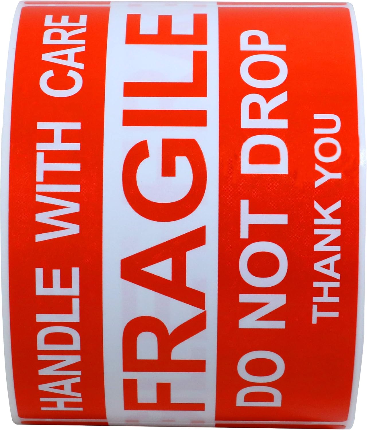 Hylabelest 3x5 Inch Do Not Drop Thank You Fragile Stickers Adhesive Label 100 Per Roll (3 * 5”), Red, 76*127mm - Image 3