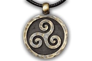 Baldur Jewelry - Triskele Spiral Pendant Necklace - Triskelion Necklace Celtic Spiral Jewelry - Triple Spiral Necklace - Spiral Necklace Pendant - Ancient Triskele Necklace - Triskelion Jewelry Gifts
