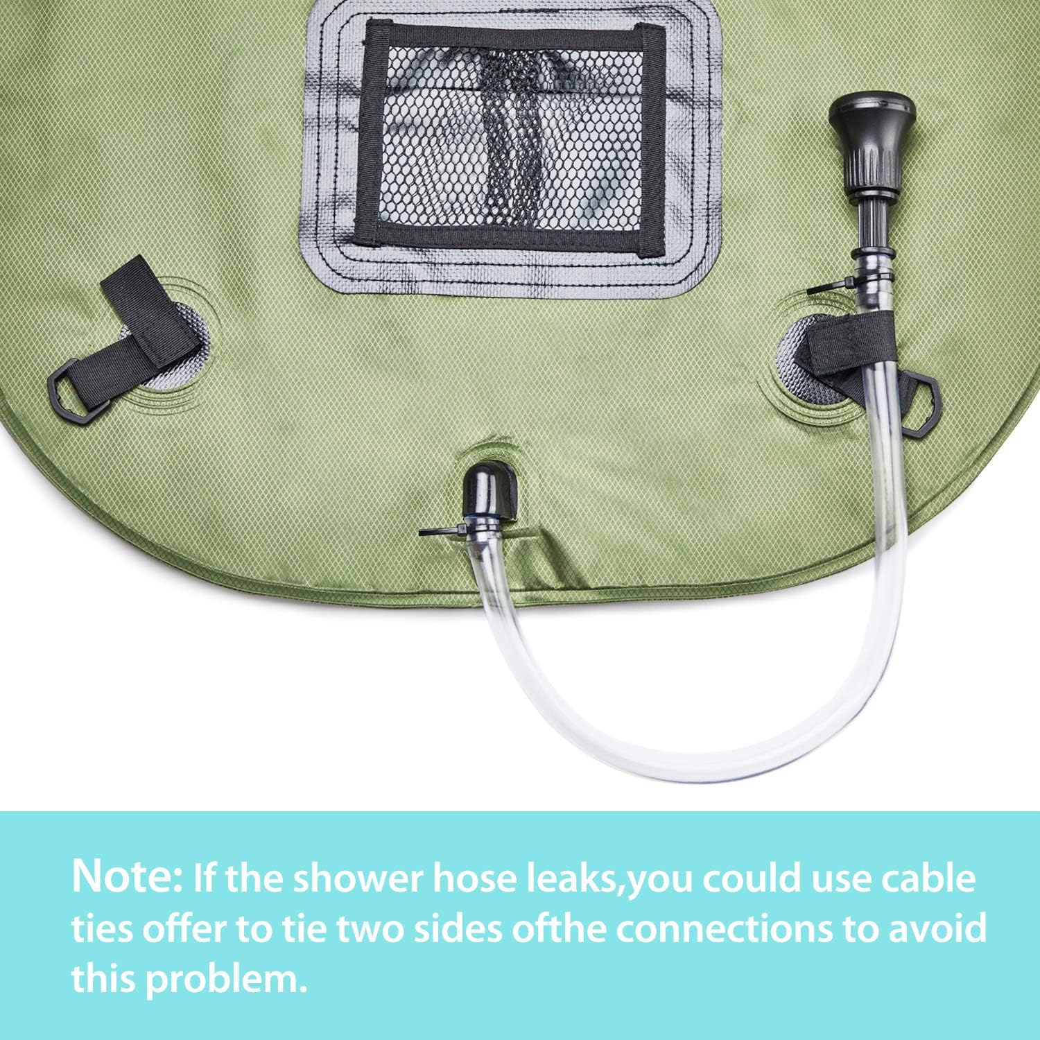 Sportneer Solar Shower Bag, 20L/5 Gallon Portable Heating Camping Shower Bag with Upgraded Removable Hose and On-Off Switchable Shower Head for Summer Camping Beach Swimming Outdoor Traveling Hiking : Sports & Outdoors