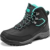 R CORD Womens Hiking Boots Waterproof Mid-Cut Hiking Boots Women Non-Slip Womens Hiking Shoes Outdoor Hiking Shoes for Women Trekking Camping Trail