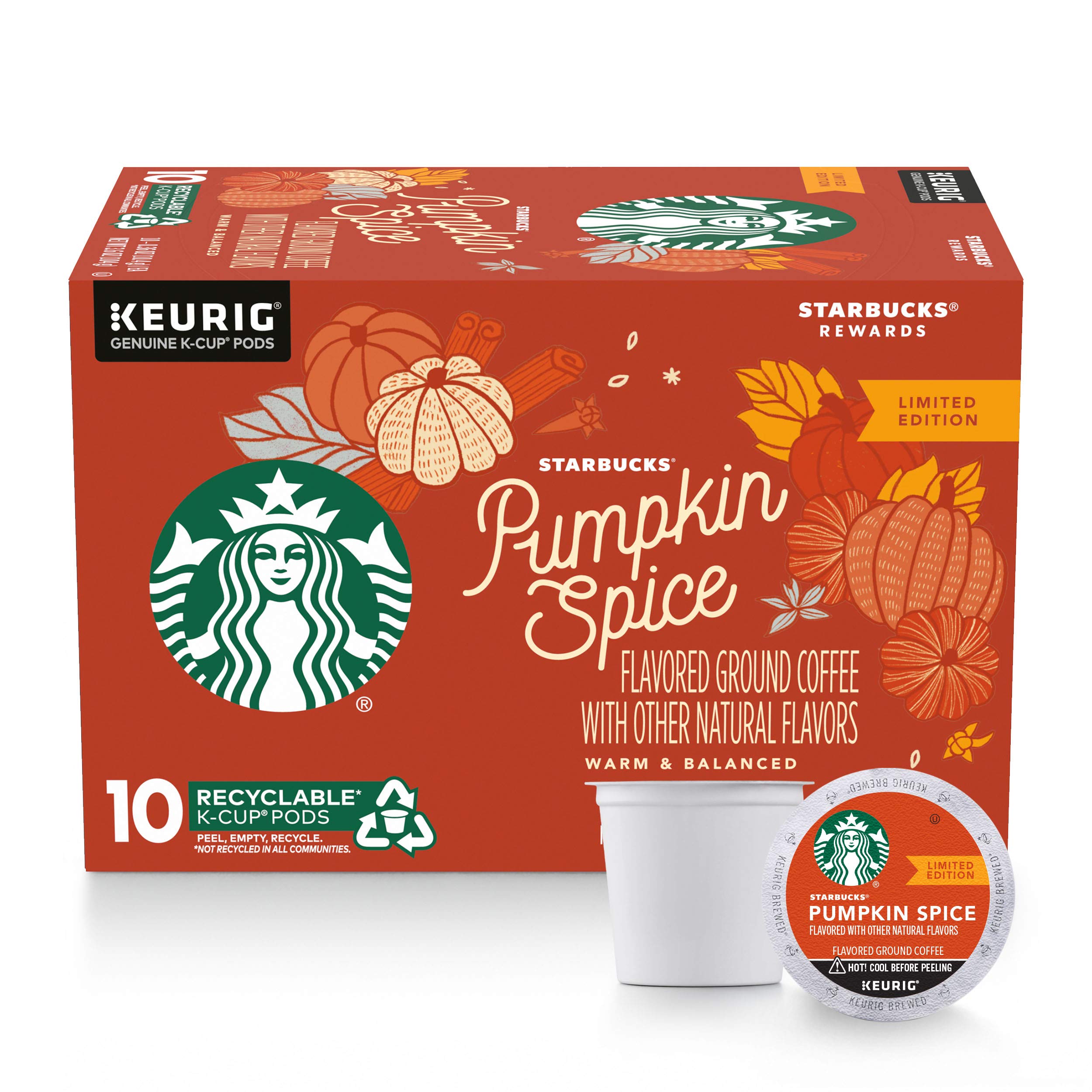 Starbucks Flavored K Cup Coffee Pods Pumpkin Spice For Keurig Brewers 10 Count Pack Of 1 Buy Online In Brunei At Brunei Desertcart Com Productid 75278498