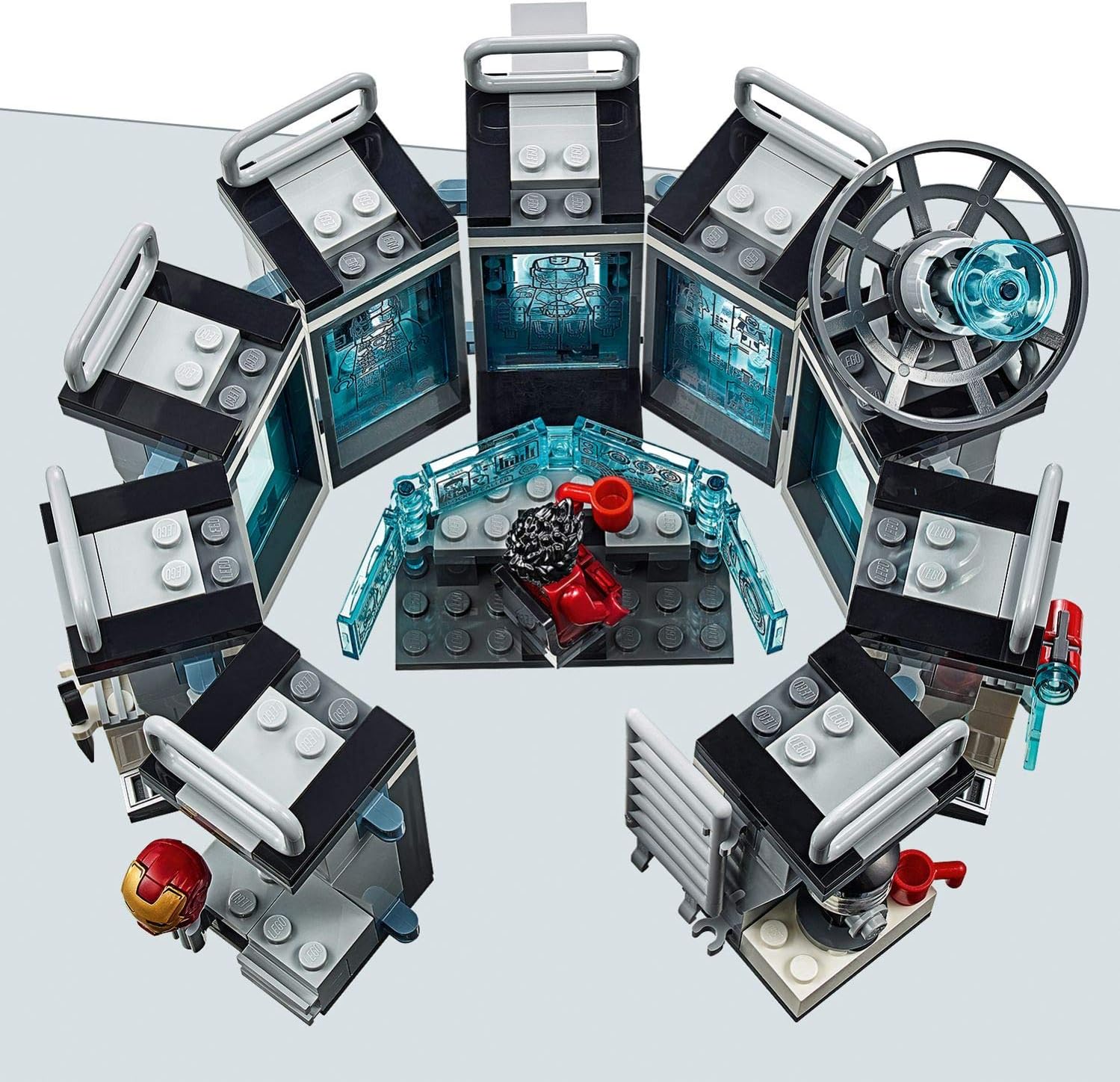 lego marvel iron man hall of armor