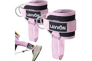Ankle Resistance Bands with Cuffs, Ankle Resistance Bands for Working Out for Leg, Ankle Strap with Exercise Bands for Butt L
