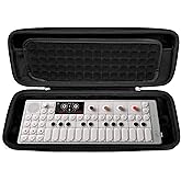 Musiin Audio Sampler Synthesizer Case Compatible with Teenage Engineering OP-1 Field/OP-XY, Portable Music Gear Storage Bag with Top Mesh Pocket and Groove Structure for Easy Access
