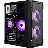 Olialia Prebuilt Gaming PC, Ryzen 5 5600GT, 6-Core, 12-Thread, up to 4.6GHz | 16GB RAM, 256GB SSD, 600W Power, Software-Controlled ARGB Lighting Fans, WiFi 6, Ideal for Gaming, Windows 11 Home