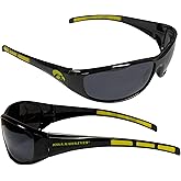 Siskiyou Sports NCAA Iowa Hawkeyes Wrap Sunglasses Black, Adult
