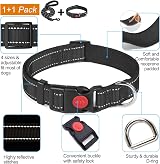 haapaw Reflective Dog Collar with Soft Neoprene Padded Nylon Adjustable view 2
